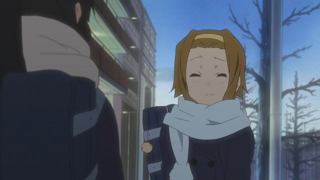 アパート前の下校路
